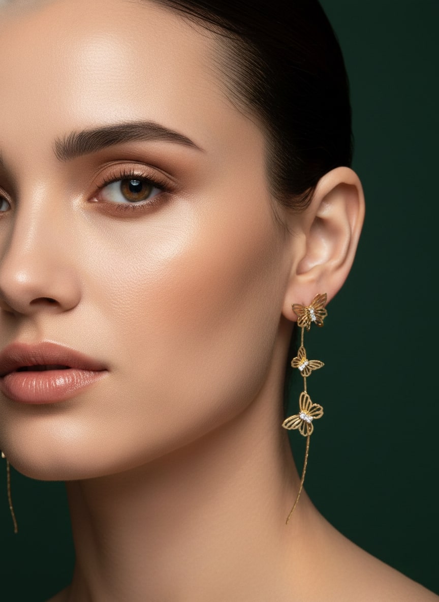 Beautiful Butterfly Threader Earrings