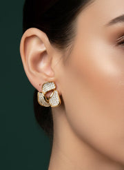 Golden AD Stones Beautiful Studs