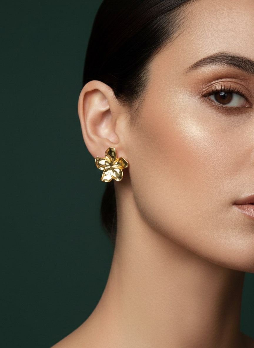 Beautiful Flower Shaped Classic Studs