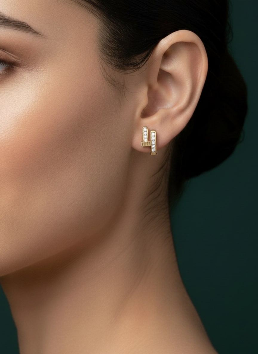Fancy Diamond Mini Studs