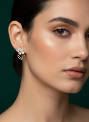 Flower Shaped Clasic Studded Earrings
