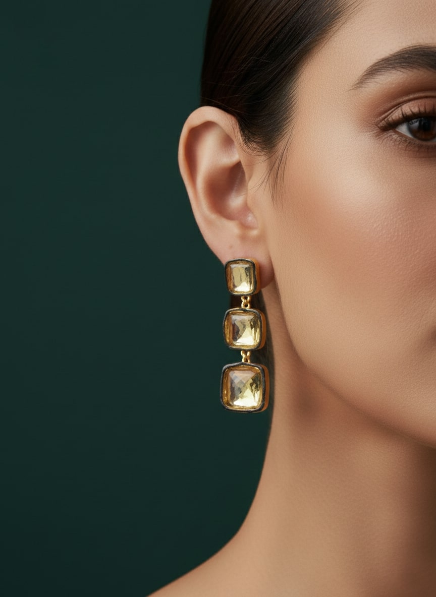 Fancy Studded Earrings