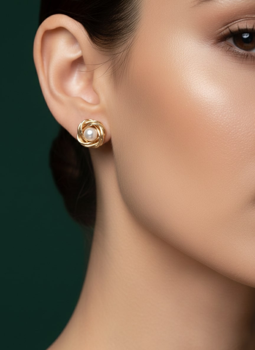 Unique Fancy Pearl Studs