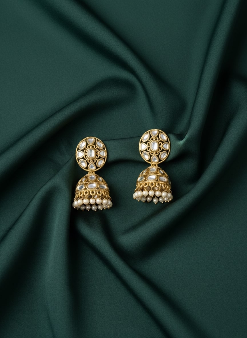 Trendy Handcrafted Dome Shaped Jhumkas