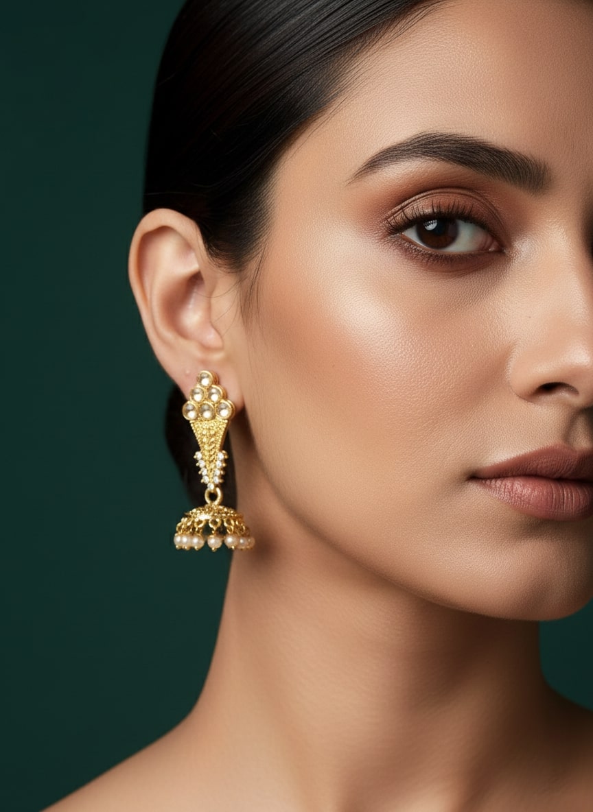 Beautiful Ethnic wear Jhumki Style Earrings