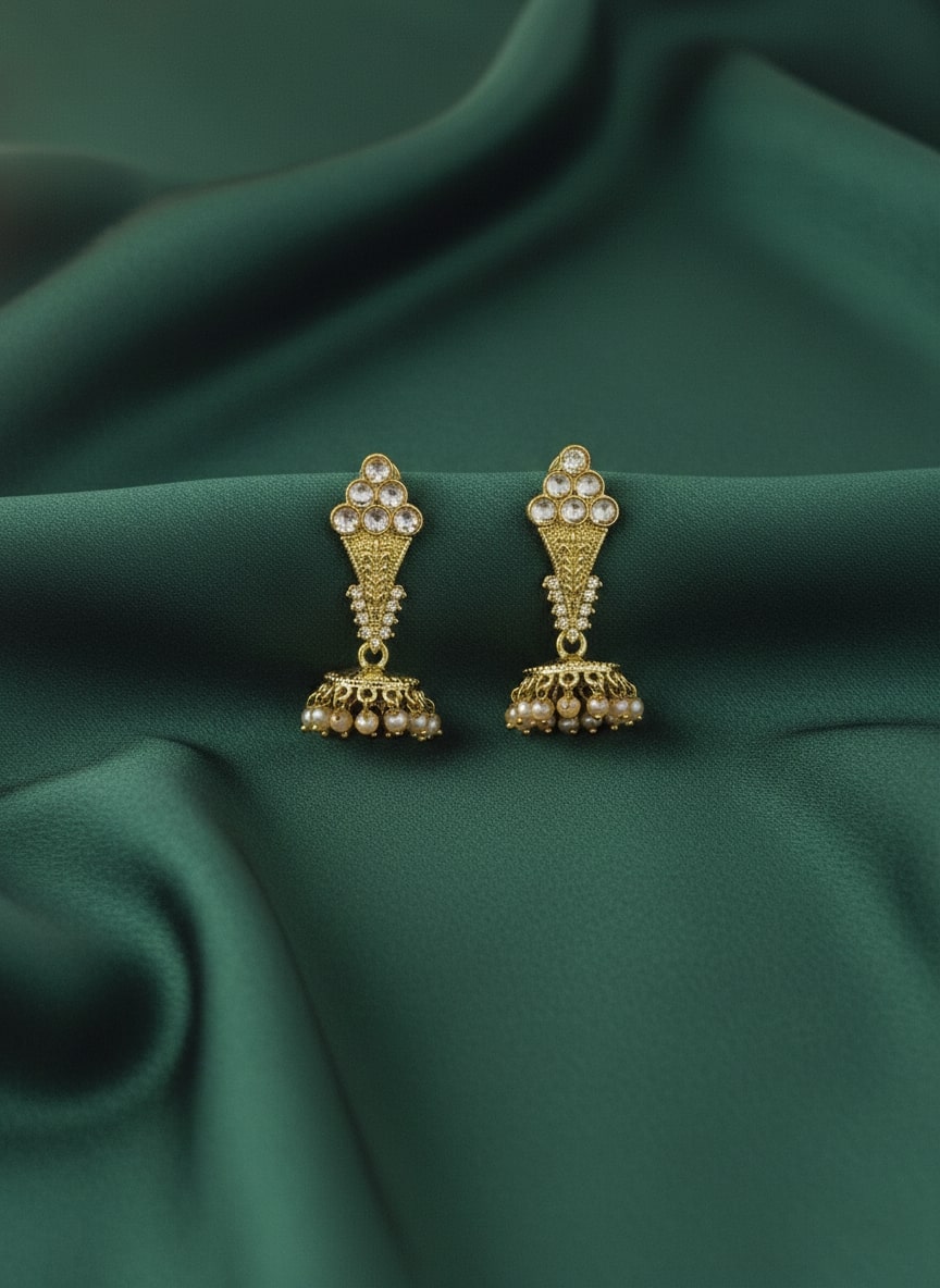 Beautiful Ethnic wear Jhumki Style Earrings