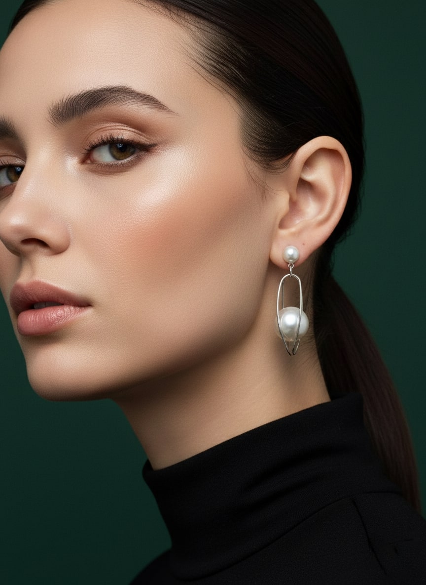 Beautiful Pearls Beaded Drop Earrings
