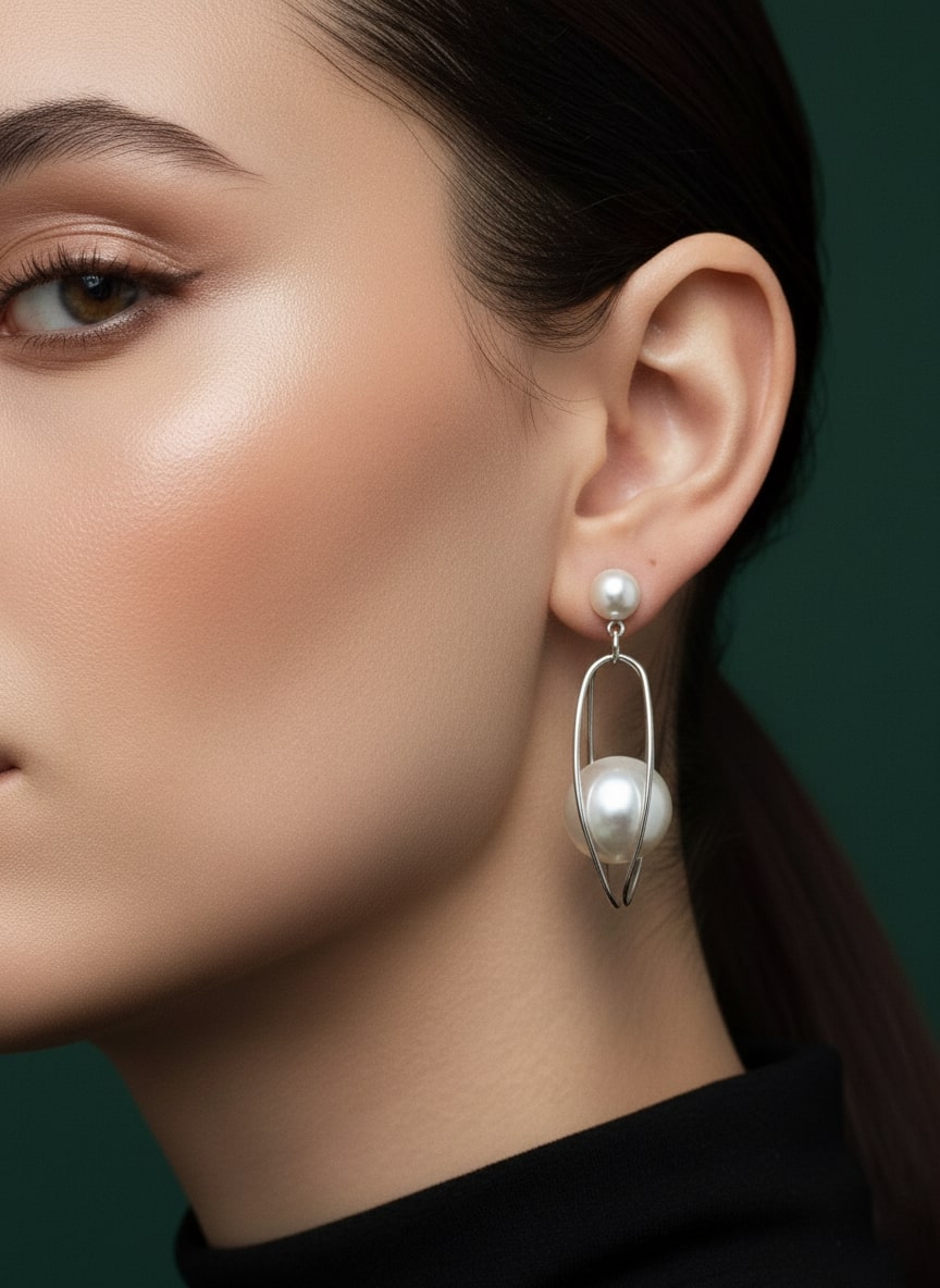 Beautiful Pearls Beaded Drop Earrings