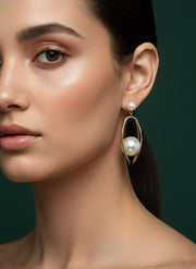 Fancy Pearl & Beads Drop Earrings