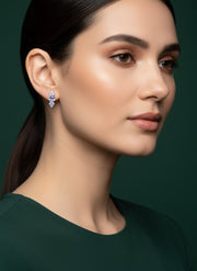 Solitaire Cubic Zirconia Stone Studded Studs