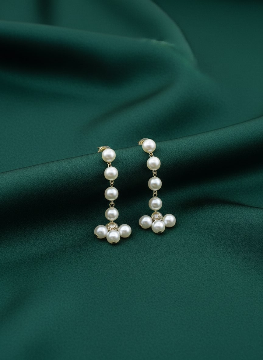 Unique Pearls Drop Earrings