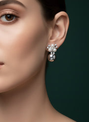 Silver Plated Pearls & Beaded Studs
