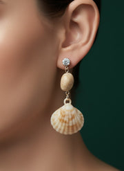 Unique Sea Shell Flower Shaped classic Drop Earring