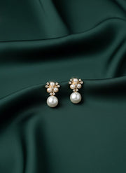 Trendy Pearls Beaded Drop Earring