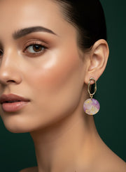 Artificial Hoop Drop Earring