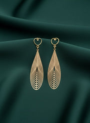 Little Heart Studded Contemporary Drop Earrings