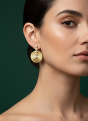 Korean Style Pearls in Round Shape Drop Earring