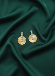 Korean Style Pearls in Round Shape Drop Earring