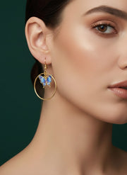 Fancy Ring with Beautiful Butterfly Earrings