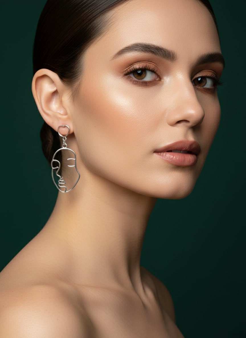 Antique Contemporary Drop Earrings