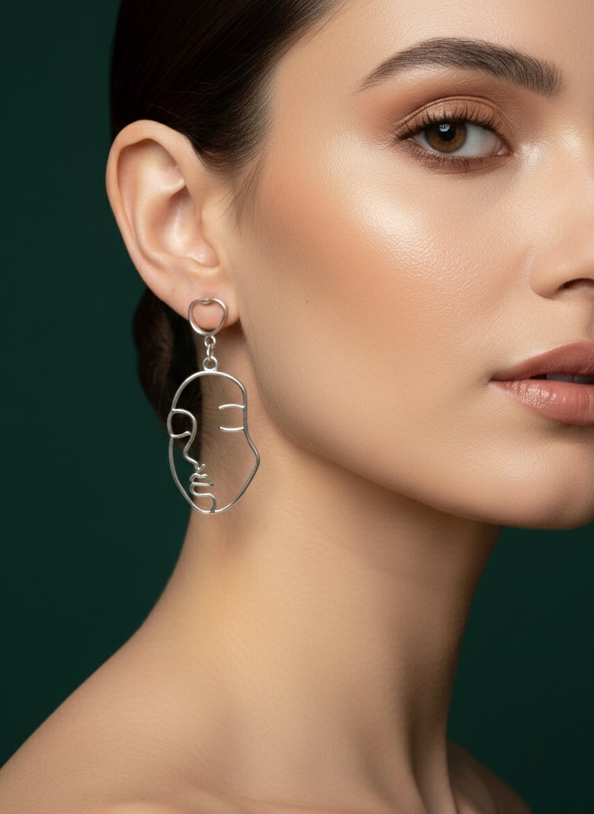Antique Contemporary Drop Earrings