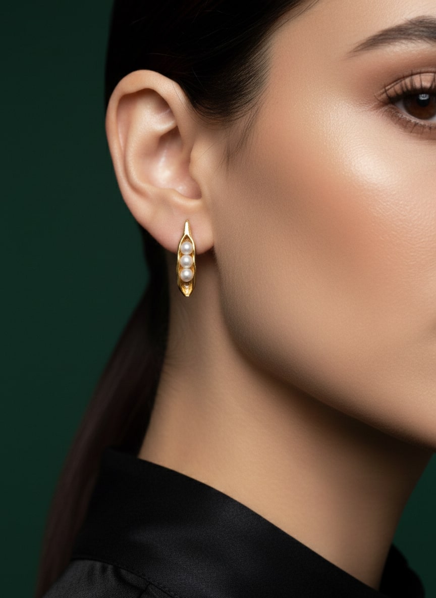 Trendy Pearls Beaded Studs