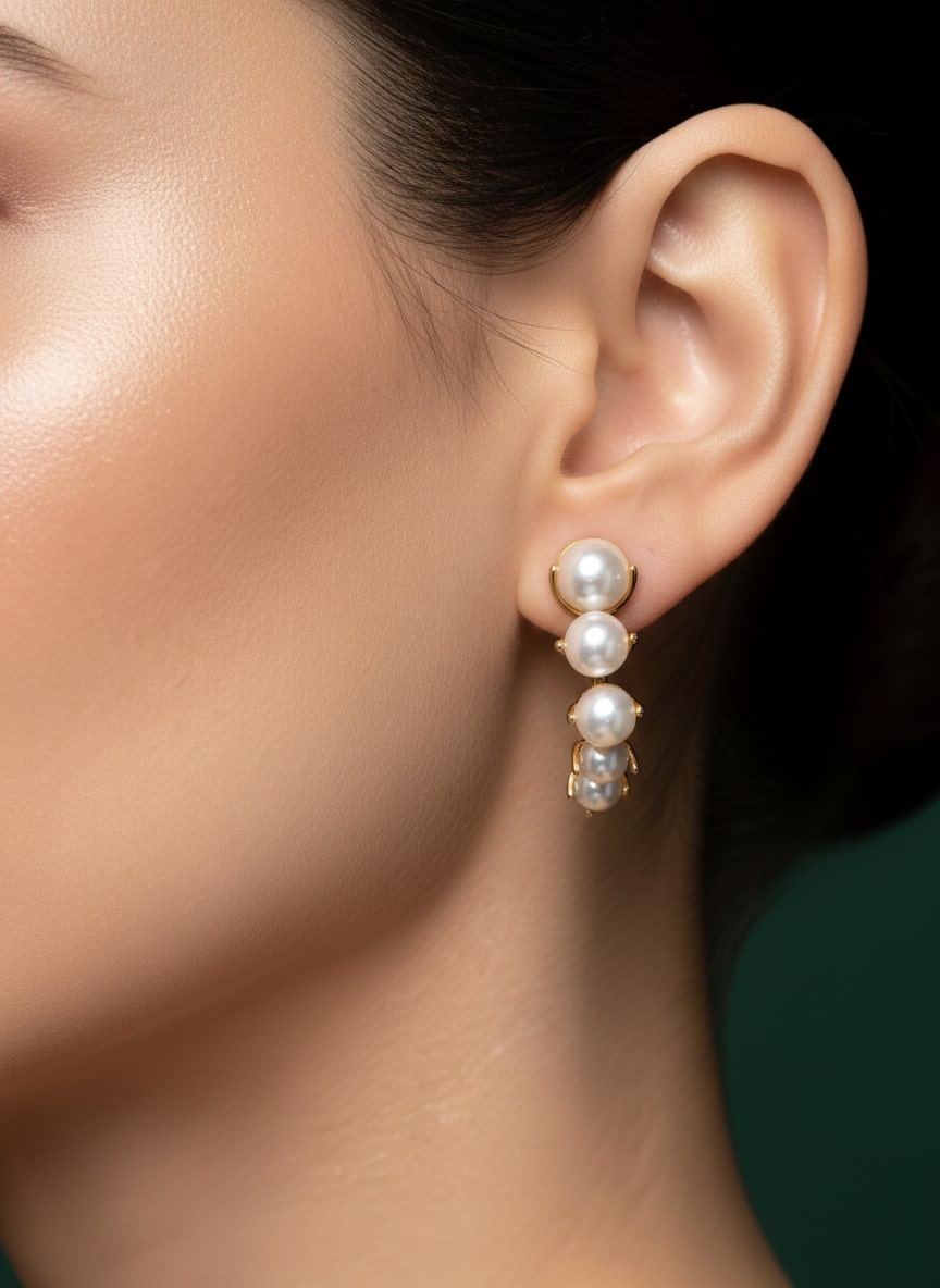 Beautiful Pearl Drop Earring
