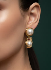 Fancy Pearl Drop Earrings