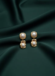 Fancy Pearl Drop Earrings