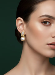 Fancy Pearl Drop Earrings