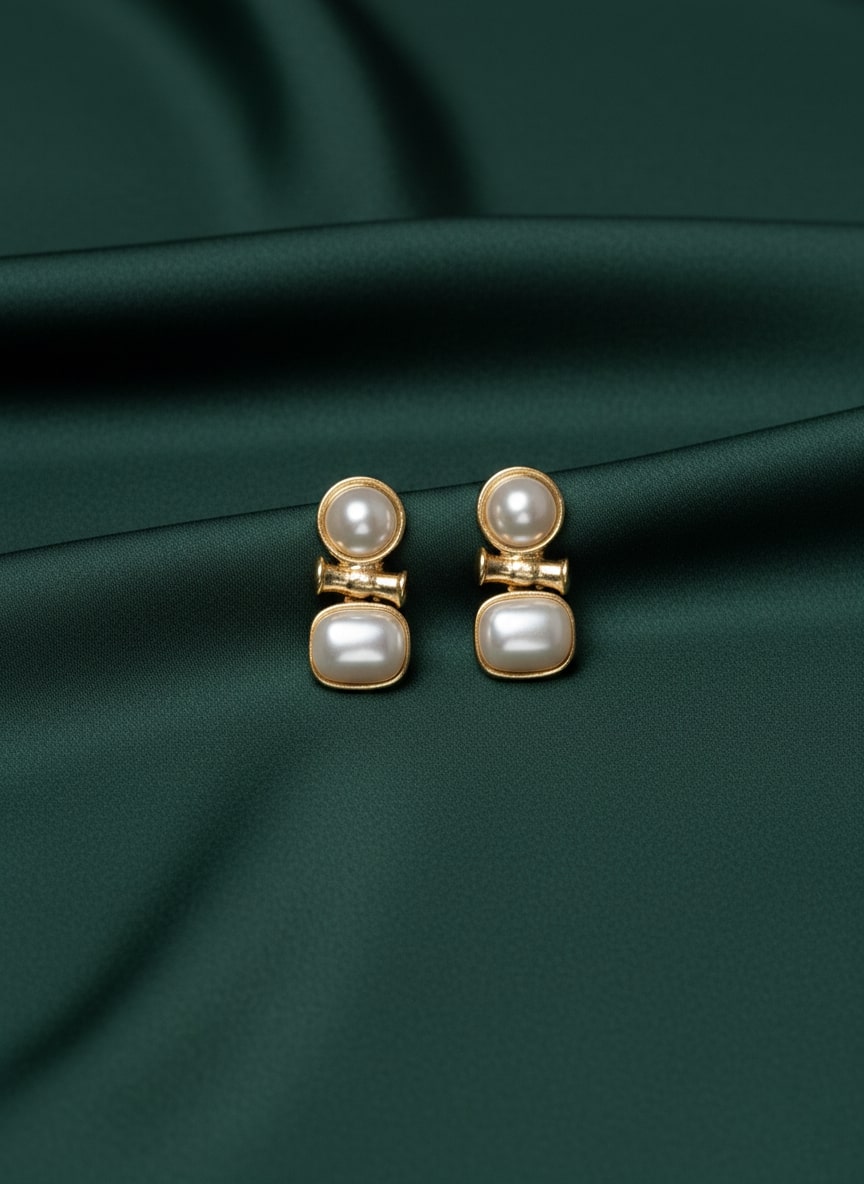 Fancy Pearl Drop Earrings