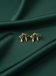 Beautiful Golden Bow Studs