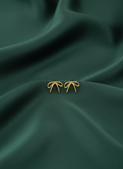 Golden Bow Studs