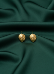 Beautiful Leaf Style Studs