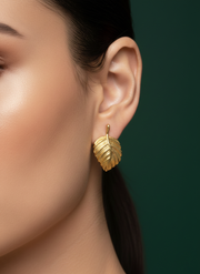 Beautiful Leaf Style Studs
