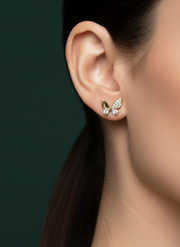 Fancy AD stone Butterfly Studs