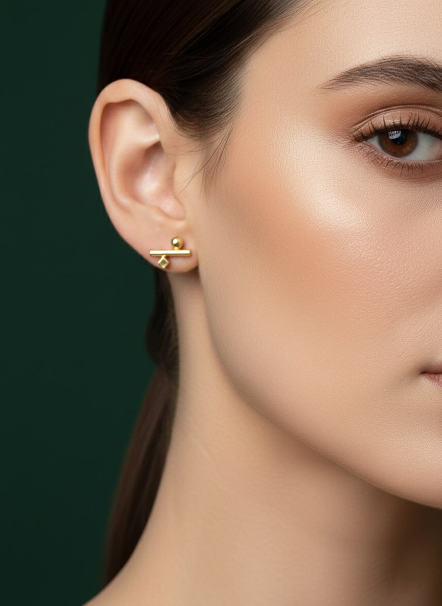Stylish Golden Studs