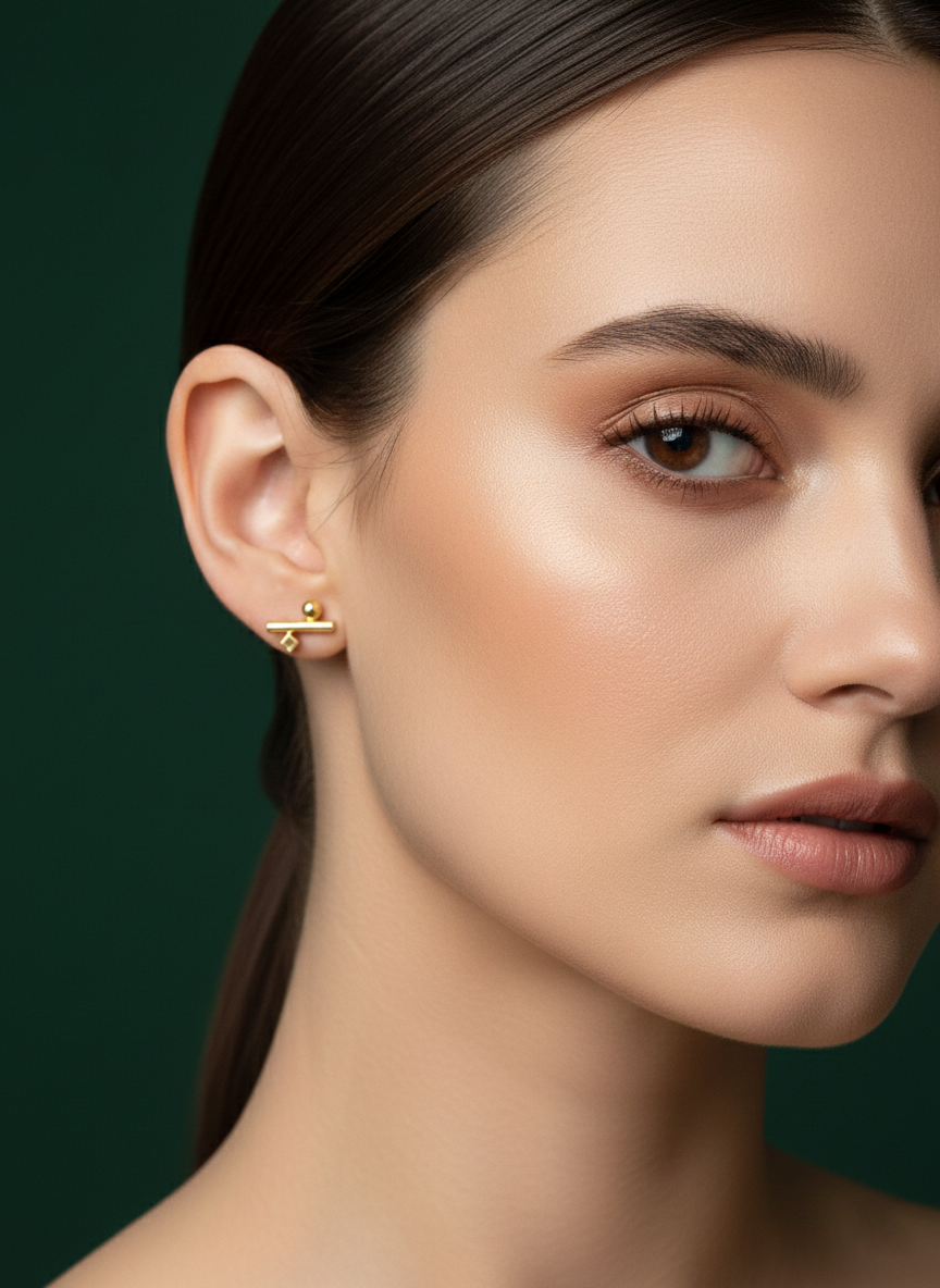 Stylish Golden Studs