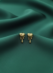 Golden Heart Studs