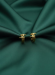 Golden Daball ring hoops
