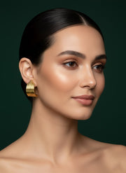 Golden Stylish Hoops