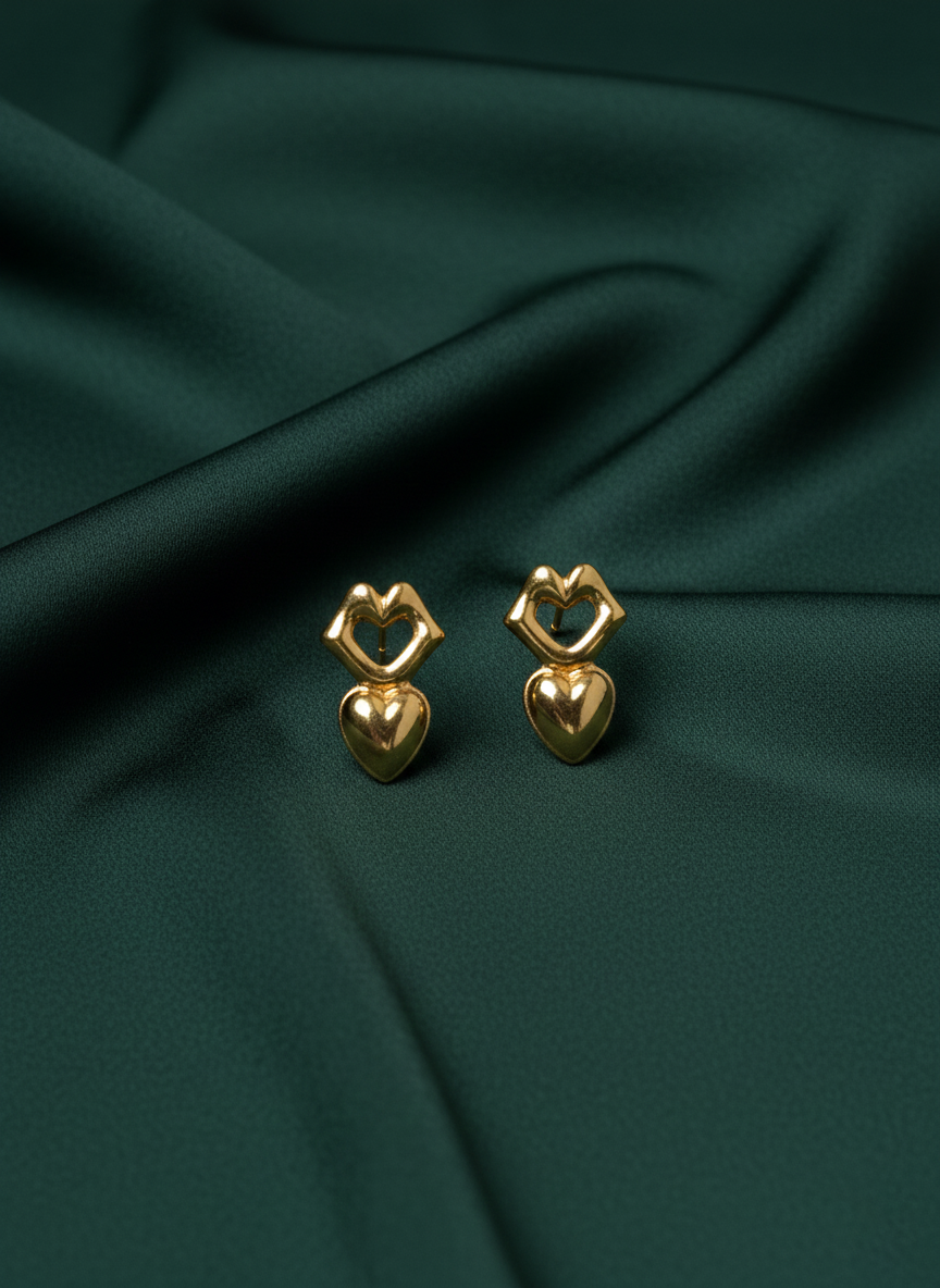 Unique Stylish Heart Shape Studs