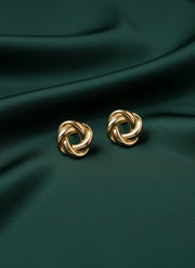 Golden Twisted Studs