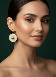 Trendy Circular Shaped Drop Earrings