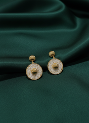 Trendy Circular Shaped Drop Earrings
