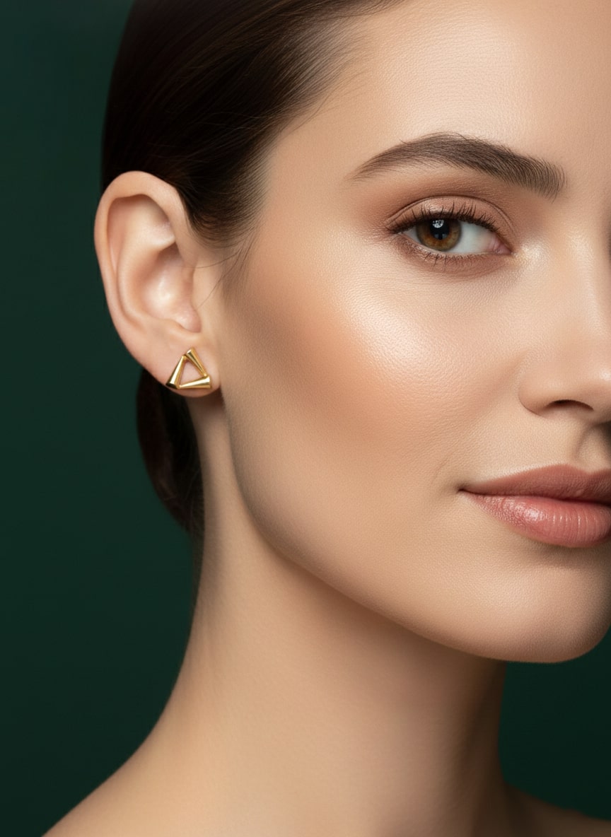 Unique Style Triangle Studs