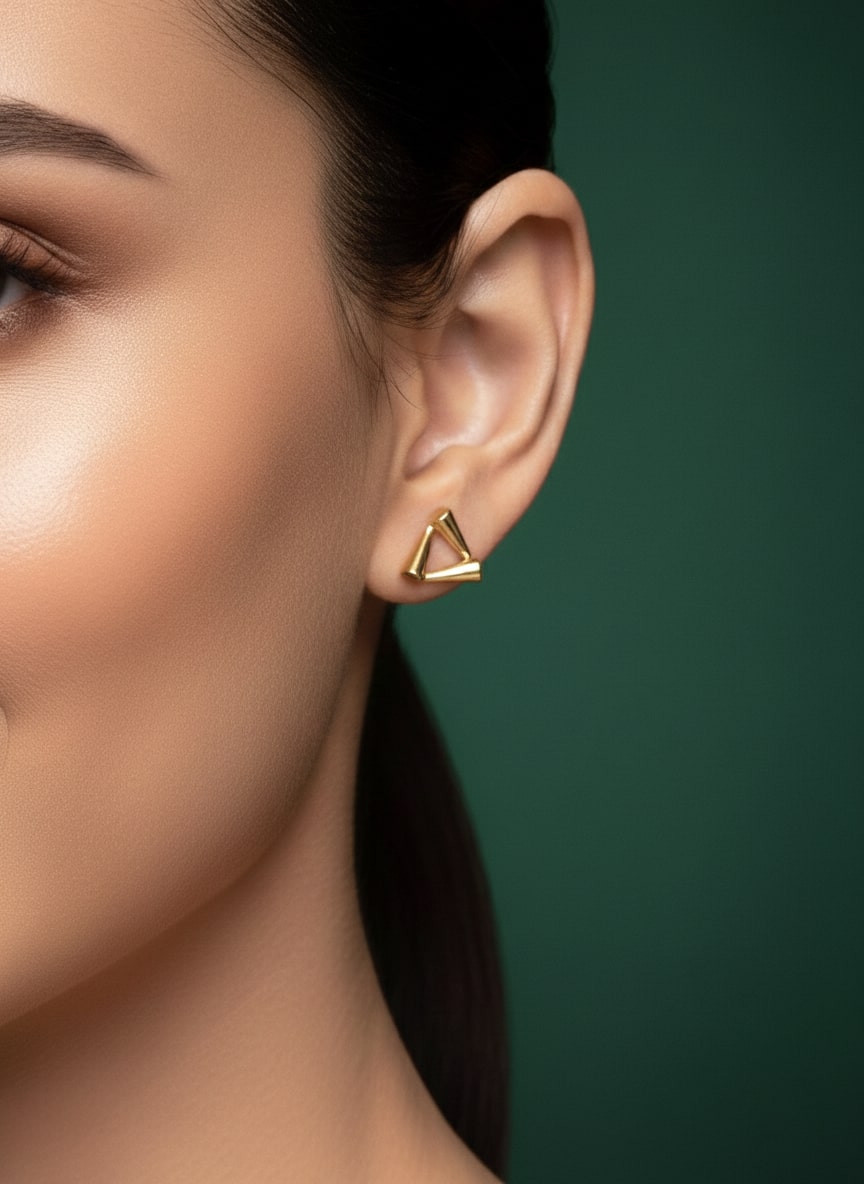 Unique Style Triangle Studs