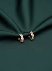Fancy American Diamond Bali Hoops