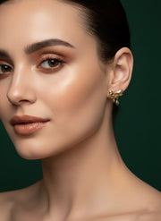 Fancy Golden Bow Style Studs