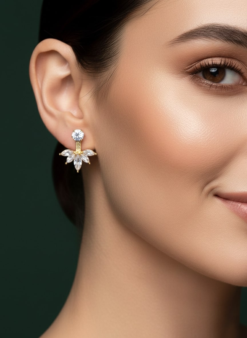 Artificial Fancy Diamond Studs